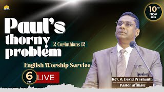 BAPTIST CHURCH HYDERABAD l 10 NOV 2024 l Rev G David Prashanth Pastor Affiliate  LIVE [upl. by Etteloc]