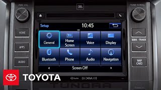 2014 Tundra HowTo Customizing Entune™ Defaults  Toyota [upl. by Bendicta]