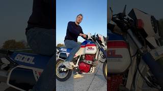 Plus de batterie  Pas de problème 💥 honda xl600lm vintagebike kickstarter [upl. by Seroka]