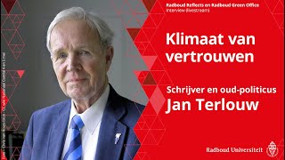 Klimaat van vertrouwen  Jan Terlouw schrijver en oudpoliticus interview [upl. by Ardnikal]