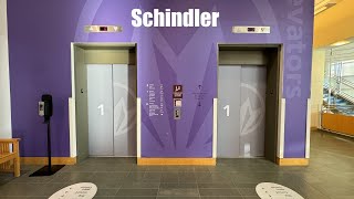 Schindler 300a Hydraulic Elevators at the Missouri History Museum [upl. by Lorak]