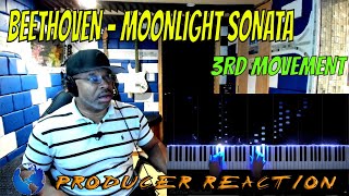 Beethoven – Moonlight Sonata 3rd Movement  Producer Reaction [upl. by Llewop]