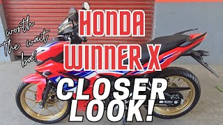 Honda Winner X Closer look Worth the wait ba [upl. by Ybot]