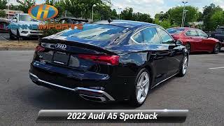 Used 2022 Audi A5 Sportback S line Premium Raleigh NC 3018963 [upl. by Layol]