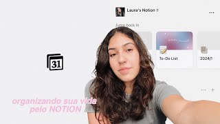 como eu organizo minha vida pelo NOTION  templates gratuitos [upl. by Divd]