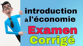 introduction à léconomie S1 Examen Corrigé [upl. by Beckerman231]