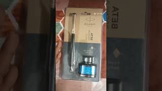 Unboxing Parker beta premium gold refillable fountain pen with converter fountain pen shorts [upl. by Malley]