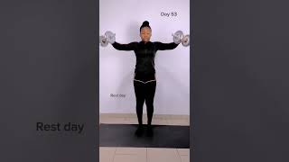 Day 53  Chloe Ting 2023 Hourglass Challenge fitness challenge [upl. by Fair929]