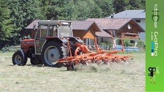 Mähen und Kreiseln beim 2Schnitt Heuen FullHDGoPro [upl. by Hershell]