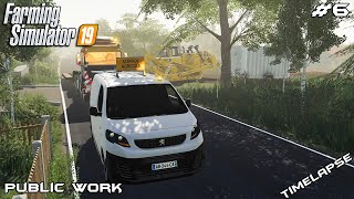 Starting new build site  Public Work on Geiselsberg  Farming Simulator 19  Episode 6 [upl. by Sirronal]