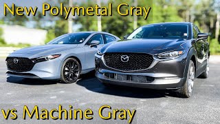 There’s a New Gray in Town  Mazda Machine Gray vs Polymetal Gray Exterior Colors [upl. by Trebornhoj351]