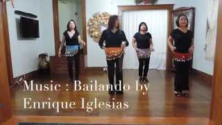 BAILANDO  The Line dance   danced by The Headlinerz of NJ [upl. by Anaic]