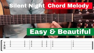 How To Play Silent Night Beginner Guitar Lesson Chord Melody [upl. by Latsyrhc]