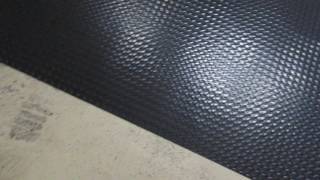 Garage Flooring TrafficMASTE Diamond Tread Black Vinyl Universal Flooring [upl. by Nosoj]