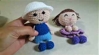 Boneco Amigurumi SEM COSTURA [upl. by Suhpoelc902]