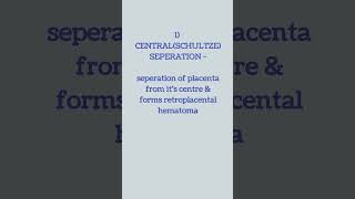 PLACENTAL SEPERATION METHODS shorts nursing mcq education study exam upsc nclex norcet [upl. by Bugbee]