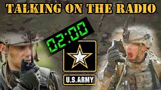 How to talk on an Army radio [upl. by Ellemac]