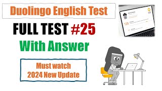 Duolingo English Test  1hr full practice set 25  2024 New Version [upl. by Mackay]