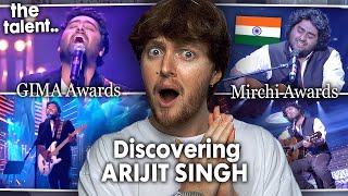 DISCOVERING ARIJIT SINGH First Reaction to Indian Music  GIMA amp Mirchi Awards [upl. by Akerboom]