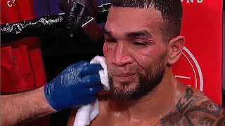 Jovanie Santiago Beaten Badly  ADRIEN BRONER vs JOVANIE SANTIAGO Highlights [upl. by Magdalen]