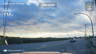 Dashcam Footage with DJI Osmo Action 5 Pro  4K30fps RockSteady [upl. by Baseler518]