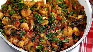 Perfect Nigerian Vegetable Stew  Vegetable Sauce [upl. by Doscher]