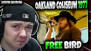 FIRST TIME HEARING Lynyrd Skynyrd  Free Bird LIVE AT OAKLAND COLISEUM 1977  GENUINE REACTION [upl. by Uv]