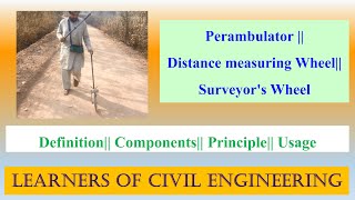 Perambulator  Surveyors Wheel  Distance measuring Wheel [upl. by Meier]