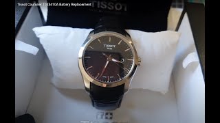 Tissot Couturier T035410A Battery Replacement [upl. by Anilag323]