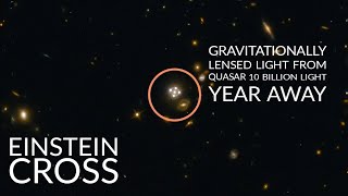 Einstein Cross gravitationally lensed quasar sciencedawn [upl. by Head]