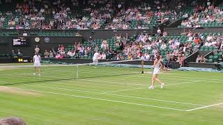 Wimbledon 24 🇨🇭 Hingis  🇧🇪 Clijsters vs 🇵🇱 Radwańska  🇮🇹 Schiavone Epic Rally [upl. by Delsman]