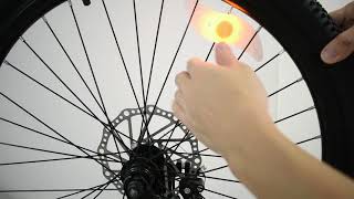 Led bike spoke light installation tutorial [upl. by Gnak]