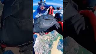 skydiving parachute paragliding flying gopro youtube adventure youtubeshorts trending [upl. by Irrol]