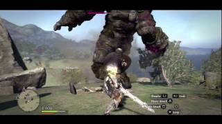 Dragons Dogma Epic Golem Battle Fighter [upl. by Saoj]