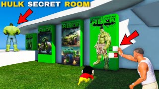 GTA 5  Franklin amp Shinchan Opening Hulk Secret Room And Secret Garage In GTA 5 Telugu [upl. by Tertius]