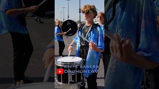 2024 White Sabers Drumline on finals day Full vid on our channel dca2024 drumline drumcorps [upl. by Zannini376]