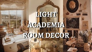 Light Academia Room Transformation and Decor Ideas and Soft Academia [upl. by Garrek]