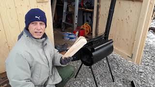 Shed Upgrade 2 Installing a Small Wood Stove [upl. by Spalding]