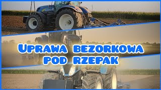 Uprawa bezorkowa pod rzepak New Holland t7070  Landstal Skimmer 300 [upl. by Cybil]