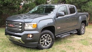 2015 GMC Canyon SLE All Terrain Start Up Road Test and In Depth Review [upl. by Ainos]