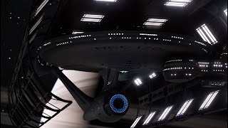 Star Trek  Enterprise A departing drydock Kelvin Timeline [upl. by Nothgierc141]