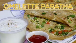 Omelette Paratha Rrcipe by AAmnas Kitchen [upl. by Hserus]