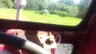 International Harvester B275 with Busatis Finger bar mower Testing [upl. by Anivid]