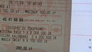 Keno za 200 zł 🤑🤑zdrapki lotto gierki wygrana win subscribe [upl. by Elkcim]