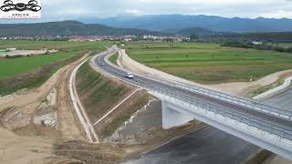 Autostrada A1 Sibiu Pitești lot1 Sibiu Boița Viaductul Tălmaciu 15 09 2022 autostradasibiupitesti [upl. by Elocim551]