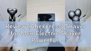 Review Aliexpress Shaver for Men Electric Shaver Powerful Beard Shaving Machine Electric Razor Re [upl. by Ramona]