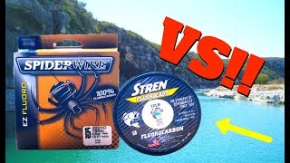 Stren FluoroCast VS SpiderWire EZ Fluoro Plus Review [upl. by Coffeng647]