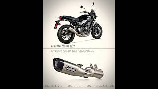 Kawasaki Z650RS 2022 akrapovic exhaust sound kawasaki [upl. by Knox987]