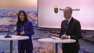 Romina Pourmokhtari gav en statusuppdatering på förhandlingarna under COP 29 [upl. by Chemar]