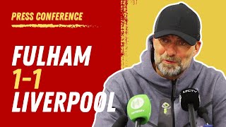 Fulham 11 Liverpool  Jurgen Klopp Press Conference League Cup [upl. by Nosmoht]